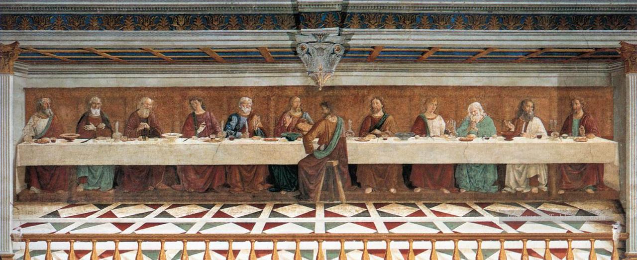 La Cène Renaissance Florence Domenico Ghirlandaio Peintures à l'huile